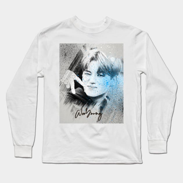 ATEEZ Wooyoung Long Sleeve T-Shirt by GalleryArtField